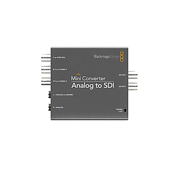 Blackmagic Design / Mini Converter Analog to SDI 2 コンバーターの事ならフレンズにご相談ください。 Blackmagic Design / Mini Converter Analog to SDI 2 コンバーターの特長！Blackmagic Design Mini Converter Analog to SDI 2 コンバーター ビデオコンバーター Blackmagic Design / Mini Converter Analog to SDI 2 コンバーターのココが凄い！アナログ・コンポーネント、Sビデオ、コンポジット信号をSDIビデオに変換するコンバーター。古いビデオデッキや8ミリカメラなどのレガシー映像機器を、モダンなSD/HD-SDI環境に接続できます。プロフェッショナルな映像制作から懐かしい映像のアーカイブまで、幅広いシーンで活躍します。 Blackmagic Design / Mini Converter Analog to SDI 2 コンバーターのメーカー説明 Blackmagic Design Mini Converter Analog to SDI 2 コンバーターミニ コンバーター アナログ トゥ エスディーアイ ツー複数の映像規格に対応し、アナログ系の入力信号をSDI出力に変換できるコンバーターです。NTSC/PAL方式のコンポジット映像、Sビデオ、アナログ・コンポーネント映像などを高品質なSD/HD-SDI映像に変換し、SDI対応機器への接続を実現します。別売のSDI変換機と組み合わせることで、さらに多様な映像フォーマットへの対応も可能です。●主な特徴・アナログ・コンポーネント端子に対応・Sビデオ端子に対応・NTSC/PALコンポジット映像に対応・高品質なSD/HD-SDI出力・レガシー機器のアーカイブや映像制作に活用可能・プロフェッショナルな現場からパーソナルユースまで対応Blackmagic Designは、映像・オーディオ制作用の革新的なハードウェアとソフトウェアを開発するメーカーです。 Blackmagic Design / Mini Converter Analog to SDI 2 コンバーターの仕様 種類：ビデオコンバーター入力形式：アナログ・コンポーネント/Sビデオ/NTSC・PALコンポジット出力形式：SD/HD-SDI国内正規品Blackmagic Design / Mini Converter Analog to SDI 2 コンバーターの事ならフレンズにご相談ください。 Blackmagic Design / Mini Converter Analog to SDI 2 コンバーターの特長！Blackmagic Design Mini Converter Analog to SDI 2 コンバーター ビデオコンバーター Blackmagic Design / Mini Converter Analog to SDI 2 コンバーターのココが凄い！アナログ・コンポーネント、Sビデオ、コンポジット信号をSDIビデオに変換するコンバーター。古いビデオデッキや8ミリカメラなどのレガシー映像機器を、モダンなSD/HD-SDI環境に接続できます。プロフェッショナルな映像制作から懐かしい映像のアーカイブまで、幅広いシーンで活躍します。 Blackmagic Design / Mini Converter Analog to SDI 2 コンバーターのメーカー説明 Blackmagic Design Mini Converter Analog to SDI 2 コンバーターミニ コンバーター アナログ トゥ エスディーアイ ツー複数の映像規格に対応し、アナログ系の入力信号をSDI出力に変換できるコンバーターです。NTSC/PAL方式のコンポジット映像、Sビデオ、アナログ・コンポーネント映像などを高品質なSD/HD-SDI映像に変換し、SDI対応機器への接続を実現します。別売のSDI変換機と組み合わせることで、さらに多様な映像フォーマットへの対応も可能です。●主な特徴・アナログ・コンポーネント端子に対応・Sビデオ端子に対応・NTSC/PALコンポジット映像に対応・高品質なSD/HD-SDI出力・レガシー機器のアーカイブや映像制作に活用可能・プロフェッショナルな現場からパーソナルユースまで対応Blackmagic Designは、映像・オーディオ制作用の革新的なハードウェアとソフトウェアを開発するメーカーです。 Blackmagic Design / Mini Converter Analog to SDI 2 コンバーターの仕様 種類：ビデオコンバーター入力形式：アナログ・コンポーネント/Sビデオ/NTSC・PALコンポジット出力形式：SD/HD-SDI国内正規品