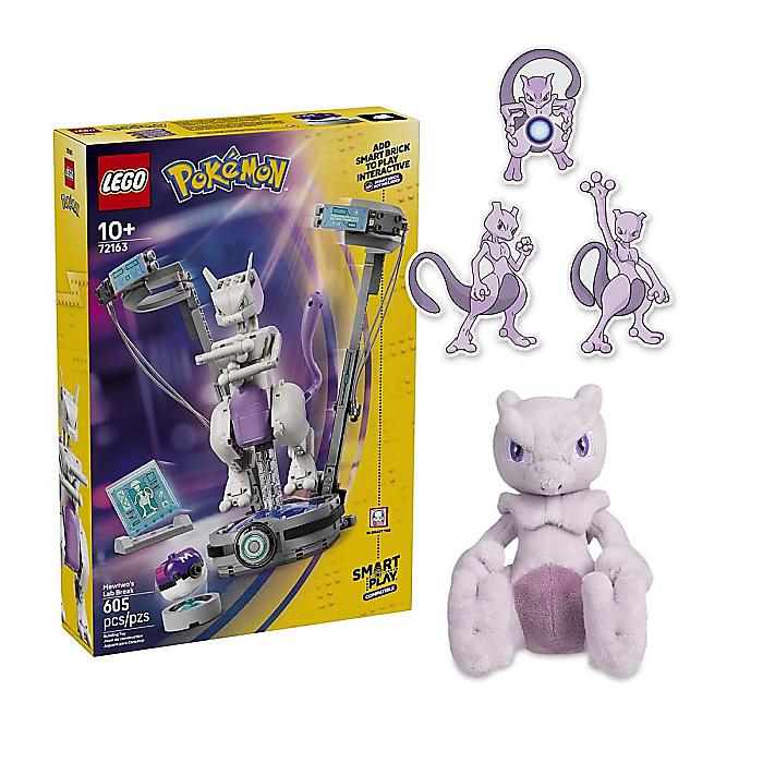 Pokemon Center(ポケモンセンター) / LEGO Pokemon SMART Play ミュウツーの研究所脱出 レゴ ぬいぐるみ ステッカーセット 海外限定新生活応援
