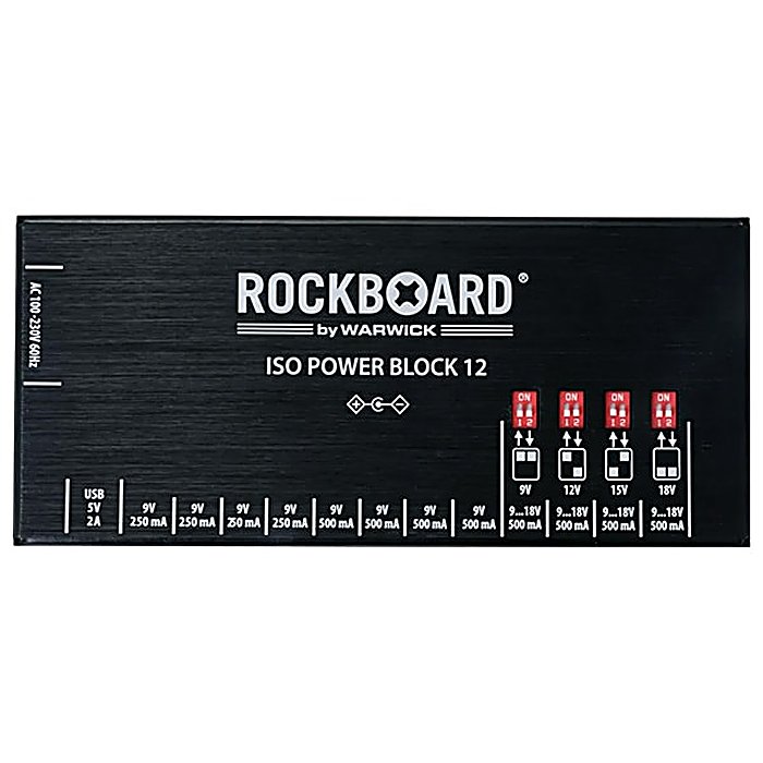 Warwick(ワーウィック) / RockBoard ISO Power Block V12の事ならフレンズにご相談ください。 Warwick(ワーウィック) / RockBoard ISO Power Block V12の特長！WARWICK RockBoard ISO Power Bl Warwick(ワーウィック) / RockBoard ISO Power Block V12のココが凄い！複数のエフェクトペダルを同時に駆動させるマルチ電源です。12個の独立した電源ポートと5V USB出力を装備し、ノイズの少ない安定した給電が期待できます。 Warwick(ワーウィック) / RockBoard ISO Power Block V12のメーカー説明 WARWICK RockBoard ISO Power Block V12ワーウィック ロックボード アイエスオー パワーブロック ブイトゥエルブ アイイーシーエフェクトペダルボード用のマルチ電源ユニットです。12個の電源スロットと1つの5V USB出力を備え、複数のペダルへの給電が可能。各スロットには絶縁トランスとフィルタリング機能が搭載されています。●主な特徴・12個の絶縁トランス搭載・フィルタリング機能付き電源スロット・5V USB出力装備WARWICKはドイツの楽器メーカーで、ベースギター・アンプ・エフェクターなど高品質な音響機材を製造しています。 Warwick(ワーウィック) / RockBoard ISO Power Block V12の仕様 用途：ギターエフェクター用パワーサプライ電源ポート数：12個USB出力：5V主な機能：絶縁トランス、フィルタリング機能Warwick(ワーウィック) / RockBoard ISO Power Block V12の事ならフレンズにご相談ください。 Warwick(ワーウィック) / RockBoard ISO Power Block V12の特長！WARWICK RockBoard ISO Power Bl Warwick(ワーウィック) / RockBoard ISO Power Block V12のココが凄い！複数のエフェクトペダルを同時に駆動させるマルチ電源です。12個の独立した電源ポートと5V USB出力を装備し、ノイズの少ない安定した給電が期待できます。 Warwick(ワーウィック) / RockBoard ISO Power Block V12のメーカー説明 WARWICK RockBoard ISO Power Block V12ワーウィック ロックボード アイエスオー パワーブロック ブイトゥエルブ アイイーシーエフェクトペダルボード用のマルチ電源ユニットです。12個の電源スロットと1つの5V USB出力を備え、複数のペダルへの給電が可能。各スロットには絶縁トランスとフィルタリング機能が搭載されています。●主な特徴・12個の絶縁トランス搭載・フィルタリング機能付き電源スロット・5V USB出力装備WARWICKはドイツの楽器メーカーで、ベースギター・アンプ・エフェクターなど高品質な音響機材を製造しています。 Warwick(ワーウィック) / RockBoard ISO Power Block V12の仕様 用途：ギターエフェクター用パワーサプライ電源ポート数：12個USB出力：5V主な機能：絶縁トランス、フィルタリング機能