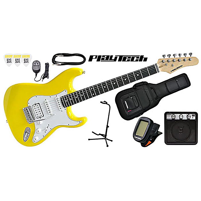 PLAYTECH(プレイテック) / ST250SSH ギター入門セット Rodewood Yellow