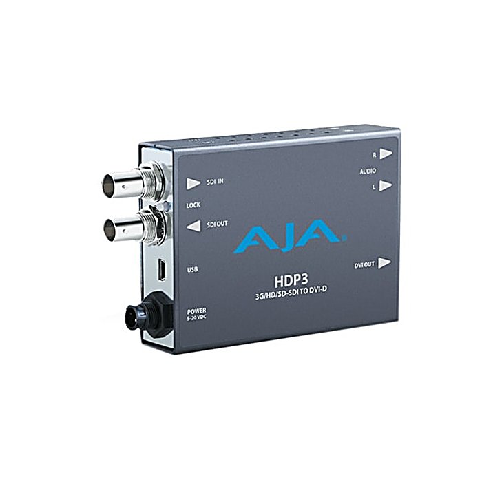 AJA Video Systems ( エージェーエー・ビデオ・システムズ )(アジャ・ビデオ・システムズ) / HDP3-R0の事ならフレンズにご相談ください。 AJA Video Systems ( エージェーエー・ビデオ・システムズ )(アジャ・ビデオ・システムズ) / HDP3-R0の特長！AJA Video Systems HDP3-R0 ビデオコ AJA Video Systems ( エージェーエー・ビデオ・システムズ )(アジャ・ビデオ・システムズ) / HDP3-R0のココが凄い！SDI信号をDVI-D出力に変換するコンバーター。1080pまでの3G-SDI/SDI映像信号をLCD、DLP、プラズマモニター、プロジェクターなどのデジタルディスプレイ機器に出力できます。 AJA Video Systems ( エージェーエー・ビデオ・システムズ )(アジャ・ビデオ・システムズ) / HDP3-R0のメーカー説明 AJA Video Systems HDP3-R0エージェーエー・ビデオ・システムズ エイチディーピー3SDI映像信号をDVI-D接続のディスプレイデバイスへ変換します。放送機器から出力される3G-SDI/SDI信号を、LCD、DLP、プラズマモニター、プロジェクターなどの汎用デジタルディスプレイ機器で受け取ることが可能です。●主な特徴・3G-SDI/SDI信号をDVI-D出力に変換・1080p 50/59.94/60に対応・LCD、DLP、プラズマモニター、プロジェクターなど各種デジタルディスプレイに接続可能【AJA Video Systems】プロフェッショナル映像機器メーカーとして、放送・制作現場での信号変換ソリューションを提供しています。 AJA Video Systems ( エージェーエー・ビデオ・システムズ )(アジャ・ビデオ・システムズ) / HDP3-R0の仕様 種類：SDI/3G-SDI - DVI-D コンバーター出力フォーマット：DVI-D対応入力信号：3G-SDI/SDI対応フォーマット：1080p 50/59.94/60AJA Video Systems ( エージェーエー・ビデオ・システムズ )(アジャ・ビデオ・システムズ) / HDP3-R0の事ならフレンズにご相談ください。 AJA Video Systems ( エージェーエー・ビデオ・システムズ )(アジャ・ビデオ・システムズ) / HDP3-R0の特長！AJA Video Systems HDP3-R0 ビデオコ AJA Video Systems ( エージェーエー・ビデオ・システムズ )(アジャ・ビデオ・システムズ) / HDP3-R0のココが凄い！SDI信号をDVI-D出力に変換するコンバーター。1080pまでの3G-SDI/SDI映像信号をLCD、DLP、プラズマモニター、プロジェクターなどのデジタルディスプレイ機器に出力できます。 AJA Video Systems ( エージェーエー・ビデオ・システムズ )(アジャ・ビデオ・システムズ) / HDP3-R0のメーカー説明 AJA Video Systems HDP3-R0エージェーエー・ビデオ・システムズ エイチディーピー3SDI映像信号をDVI-D接続のディスプレイデバイスへ変換します。放送機器から出力される3G-SDI/SDI信号を、LCD、DLP、プラズマモニター、プロジェクターなどの汎用デジタルディスプレイ機器で受け取ることが可能です。●主な特徴・3G-SDI/SDI信号をDVI-D出力に変換・1080p 50/59.94/60に対応・LCD、DLP、プラズマモニター、プロジェクターなど各種デジタルディスプレイに接続可能【AJA Video Systems】プロフェッショナル映像機器メーカーとして、放送・制作現場での信号変換ソリューションを提供しています。 AJA Video Systems ( エージェーエー・ビデオ・システムズ )(アジャ・ビデオ・システムズ) / HDP3-R0の仕様 種類：SDI/3G-SDI - DVI-D コンバーター出力フォーマット：DVI-D対応入力信号：3G-SDI/SDI対応フォーマット：1080p 50/59.94/60