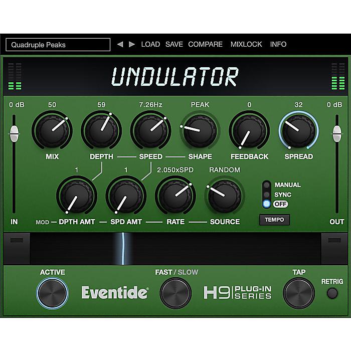 Eventide(イーブンタイド) / Undulatorの事ならフレンズにご相談ください。 Eventide(イーブンタイド) / Undulatorの特長！伝説の名機「H3000」から蘇った、魔法のようなクラシック・モジュレーション・トレモロ Eventide(イーブンタイド) / Undulatorのココが凄い！ Eventide(イーブンタイド) / Undulatorのメーカー説明 ■ディレイやフィードバックとAM/FM変調が融合。有機的なリズムと幻想的なサステインを与えるクリエイティブ・ツールUndulatorは、Eventideの象徴的なマルチエフェクト・プロセッサー「H3000」に収録されていたクラシックなモジュレーション・トレモロをDAW環境に再現したプラグインです。単なる音量の上下にとどまらず、デチューンされたエコーや空気感のあるフィードバック、複数のモジュレーションソースを組み合わせることで、短い音を豊かな空間のレイヤーに変えたり、持続音に複雑でリズミカルなキャラクターを与えたりすることができます。MIDIコントローラーなどから操作可能な「Ribbon」機能を活用すれば、複数のパラメーターを同時に滑らかに変化させることができ、ライブパフォーマンスやオートメーションにおいても直感的な演奏表現が可能です。50種類以上のプリセットを搭載し、トラックに流動的で夢のようなアンビエンスを注入するインスピレーションの源泉として活躍します。■主な機能ドライとエフェクトの比率を調整するMIXコントロールリズミカ Eventide(イーブンタイド) / Undulatorの仕様 ※最新の動作環境・対応OS・対応DAW等につきましては、メーカー公式サイトをご確認ください。※シリアル番号等をメールにて納品させていただきます。要メールアドレスです。※ダウンロード製品という性質上、一切の返品・返金はお受け付け致しかねます。Eventide(イーブンタイド) / Undulatorの事ならフレンズにご相談ください。 Eventide(イーブンタイド) / Undulatorの特長！伝説の名機「H3000」から蘇った、魔法のようなクラシック・モジュレーション・トレモロ Eventide(イーブンタイド) / Undulatorのココが凄い！ Eventide(イーブンタイド) / Undulatorのメーカー説明 ■ディレイやフィードバックとAM/FM変調が融合。有機的なリズムと幻想的なサステインを与えるクリエイティブ・ツールUndulatorは、Eventideの象徴的なマルチエフェクト・プロセッサー「H3000」に収録されていたクラシックなモジュレーション・トレモロをDAW環境に再現したプラグインです。単なる音量の上下にとどまらず、デチューンされたエコーや空気感のあるフィードバック、複数のモジュレーションソースを組み合わせることで、短い音を豊かな空間のレイヤーに変えたり、持続音に複雑でリズミカルなキャラクターを与えたりすることができます。MIDIコントローラーなどから操作可能な「Ribbon」機能を活用すれば、複数のパラメーターを同時に滑らかに変化させることができ、ライブパフォーマンスやオートメーションにおいても直感的な演奏表現が可能です。50種類以上のプリセットを搭載し、トラックに流動的で夢のようなアンビエンスを注入するインスピレーションの源泉として活躍します。■主な機能ドライとエフェクトの比率を調整するMIXコントロールリズミカルな感覚を変化させる複数のモジュレーション波形とソースディレイのデチューンを微妙に調整するSPREADコントロールディレイを強調したり無限ループを作成したりするFEEDBACKコン Eventide(イーブンタイド) / Undulatorの仕様 ※最新の動作環境・対応OS・対応DAW等につきましては、メーカー公式サイトをご確認ください。※シリアル番号等をメールにて納品させていただきます。要メールアドレスです。※ダウンロード製品という性質上、一切の返品・返金はお受け付け致しかねます。
