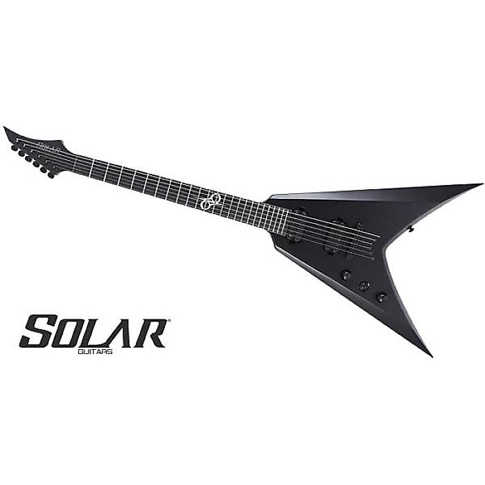 SOLAR GUITARS(ソーラーギターズ) / V2.6C LHの事ならフレンズにご相談ください。 SOLAR GUITARS(ソーラーギターズ) / V2.6C LHの特長！SOLAR GUITARSのラインナップのうち最も攻...... SOLAR GUITARS(ソーラーギターズ) / V2.6C LHのココが凄い！ SOLAR GUITARS(ソーラーギターズ) / V2.6C LHのメーカー説明 SOLAR GUITARSのラインナップのうち最も攻撃的なデザインのType-Vシェイプを採用した6弦ギター。ボディにはベベルドカットが施され、演奏性にも優れたデザインとなっています。SEYMOUR DUNCAN製のオリジナルSOLAR PICKUPを搭載。モダンメタルに最適なサウンドを出力します。レフティモデル。 SOLAR GUITARS(ソーラーギターズ) / V2.6C LHの仕様 ■エレキギター■TypeVモデル、レフティ■ボディ：マホガニー■ネック：メイプル■指板：エボニー、350R■フレット：24フレット■ナット：GRAPHAITE■スケール：25.5インチ■チューナー：SOLAR18:1■ブリッジ：TOMw/StringThru■コントロール：マスターボリューム、マスタートーン、トグルPUセレクター■ピックアップ：SEYMOURDUNCAN/SOLARPICKUP（Neck＆Bridge）■カラー：カーボン・ブラック・マット■ギグバッグ付属SOLAR GUITARS(ソーラーギターズ) / V2.6C LHの事ならフレンズにご相談ください。 SOLAR GUITARS(ソーラーギターズ) / V2.6C LHの特長！SOLAR GUITARSのラインナップのうち最も攻...... SOLAR GUITARS(ソーラーギターズ) / V2.6C LHのココが凄い！ SOLAR GUITARS(ソーラーギターズ) / V2.6C LHのメーカー説明 SOLAR GUITARSのラインナップのうち最も攻撃的なデザインのType-Vシェイプを採用した6弦ギター。ボディにはベベルドカットが施され、演奏性にも優れたデザインとなっています。SEYMOUR DUNCAN製のオリジナルSOLAR PICKUPを搭載。モダンメタルに最適なサウンドを出力します。レフティモデル。 SOLAR GUITARS(ソーラーギターズ) / V2.6C LHの仕様 ■エレキギター■TypeVモデル、レフティ■ボディ：マホガニー■ネック：メイプル■指板：エボニー、350R■フレット：24フレット■ナット：GRAPHAITE■スケール：25.5インチ■チューナー：SOLAR18:1■ブリッジ：TOMw/StringThru■コントロール：マスターボリューム、マスタートーン、トグルPUセレクター■ピックアップ：SEYMOURDUNCAN/SOLARPICKUP（Neck＆Bridge）■カラー：カーボン・ブラック・マット■ギグバッグ付属