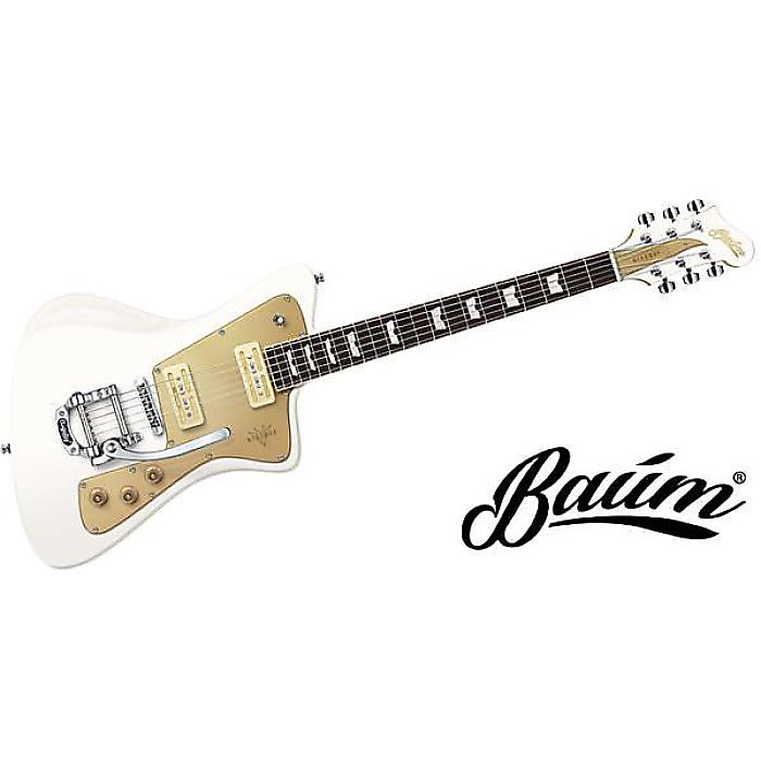 Baum Guitars / Wingman w/B50, Vintage Whiteの事ならフレンズにご相談ください。 Baum Guitars / Wingman w/B50, Vintage Whiteの特長！マホガニーを使用したオリジナル・シェイプのボディーに...... Baum Guitars / Wingman w/B50, Vintage Whiteのココが凄い！ Baum Guitars / Wingman w/B50, Vintage Whiteのメーカー説明 マホガニーを使用したオリジナル・シェイプのボディーに、ローステッド・メイプル・ネックをメタル・プレートを用いた4点留めでボルト-オン・ネック・ジョイントしています。ボディーにはエルボー・カットを採り入れるなど演奏性を考慮したデザインとなっており、トラディショナルな上品さと現代的な要素をうまくミックスしたモデルです。 Baum Guitars / Wingman w/B50, Vintage Whiteの仕様 カラー：ヴィンテージホワイトSolidbody:MahoganyFinish:GlosslacquerThickness:36mmShape:WingmanHeadstock:Wave-6-in-line(VintageWhite)/Teardrop-3×3Angle(SkylineBlue)Wood:1PCRoastedmapleProfile:CTrussrod:Dual-actionFinish:SilkfinishFinishHead:GlosslacquerMount:4-BoltonWood:RosewoodRadius:12inch(304.8mm)FretCounts:22FretSize:MediumJumboNutMaterialBaum Guitars / Wingman w/B50, Vintage Whiteの事ならフレンズにご相談ください。 Baum Guitars / Wingman w/B50, Vintage Whiteの特長！マホガニーを使用したオリジナル・シェイプのボディーに...... Baum Guitars / Wingman w/B50, Vintage Whiteのココが凄い！ Baum Guitars / Wingman w/B50, Vintage Whiteのメーカー説明 マホガニーを使用したオリジナル・シェイプのボディーに、ローステッド・メイプル・ネックをメタル・プレートを用いた4点留めでボルト-オン・ネック・ジョイントしています。ボディーにはエルボー・カットを採り入れるなど演奏性を考慮したデザインとなっており、トラディショナルな上品さと現代的な要素をうまくミックスしたモデルです。 Baum Guitars / Wingman w/B50, Vintage Whiteの仕様 カラー：ヴィンテージホワイトSolidbody:MahoganyFinish:GlosslacquerThickness:36mmShape:WingmanHeadstock:Wave-6-in-line(VintageWhite)/Teardrop-3×3Angle(SkylineBlue)Wood:1PCRoastedmapleProfile:CTrussrod:Dual-actionFinish:SilkfinishFinishHead:GlosslacquerMount:4-BoltonWood:RosewoodRadius:12inch(304.8mm)FretCounts:22FretSize:MediumJumboNutMaterial