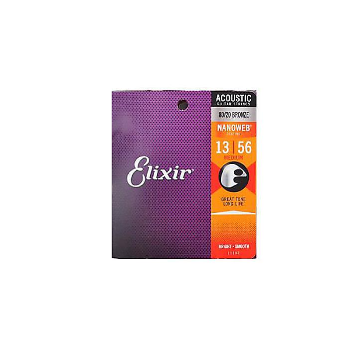 Elixir(エリクサー) / NANOWEB 80/20 Bronze Medium #11102の事ならフレンズにご相談ください。 Elixir(エリクサー) / NANOWEB 80/20 Bronze Medium #11102の特長！従来の弦と比較して、非常に長寿命です。コーティング弦...... Elixir(エリクサー) / NANOWEB 80/20 Bronze Medium #11102のココが凄い！ Elixir(エリクサー) / NANOWEB 80/20 Bronze Medium #11102のメーカー説明 従来の弦と比較して、非常に長寿命です。コーティング弦であることを感じさせない、ナチュラルなタッチ、ブライトで迫力のあるサウンドが持ち味。フィンガーノイズが程良く押さえられるのも大きな特徴です。■アコースティックギター弦■Ultra-Thin NANOWEB Coating■MEDIUM / 013、017、026、035、045、056 [直輸入品][Direct Import] Elixir(エリクサー) / NANOWEB 80/20 Bronze Medium #11102の仕様 ■タイプ：アコースティックギター弦■シリーズ：Nanoweb80/20Bronze■ゲージタイプ：Medium■ゲージ：013、017、026、035、045、056■※：パッケージは時期により異なる場合がございます。Elixir(エリクサー) / NANOWEB 80/20 Bronze Medium #11102の事ならフレンズにご相談ください。 Elixir(エリクサー) / NANOWEB 80/20 Bronze Medium #11102の特長！従来の弦と比較して、非常に長寿命です。コーティング弦...... Elixir(エリクサー) / NANOWEB 80/20 Bronze Medium #11102のココが凄い！ Elixir(エリクサー) / NANOWEB 80/20 Bronze Medium #11102のメーカー説明 従来の弦と比較して、非常に長寿命です。コーティング弦であることを感じさせない、ナチュラルなタッチ、ブライトで迫力のあるサウンドが持ち味。フィンガーノイズが程良く押さえられるのも大きな特徴です。■アコースティックギター弦■Ultra-Thin NANOWEB Coating■MEDIUM / 013、017、026、035、045、056 [直輸入品][Direct Import] Elixir(エリクサー) / NANOWEB 80/20 Bronze Medium #11102の仕様 ■タイプ：アコースティックギター弦■シリーズ：Nanoweb80/20Bronze■ゲージタイプ：Medium■ゲージ：013、017、026、035、045、056■※：パッケージは時期により異なる場合がございます。