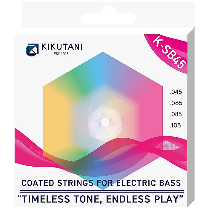 KIKUTANI(キクタニ) / K-SB45の事ならフレンズにご相談ください。KIKUTANI(キクタニ) / K-SB45セット商品一覧K-SA10K-SA12K-SB45K-SE10K-SE09 KIKUTANI(キクタニ) / K-SB45の特長！高品質な原材料と最新のコーティング技術を採用 KIKUTANI(キクタニ) / K-SB45のココが凄い！耐久性・音質・プレイアビリティの全てにおいて他にないクオリティを提供する最新モデルです。 KIKUTANI(キクタニ) / K-SB45のメーカー説明 KIKUTANI STRINGS K-SB45は、ベーシストに新たな演奏体験を提供するために登場した最新のベース弦です。高品質な原材料と最新のコーティング技術を採用し、ISO9001:2015認証に基づく徹底した品質管理のもとで製造。豊かで安定した音質と耐久性を実現し、他社製品と比較してもさらに長寿命の性能を誇ります。プロフェッショナルにも満足いただける次世代ベース弦として、演奏の魅力をさらに引き出します。特徴厳選された高品質素材新たに採用した高純度素材により、最適な引張強度と耐久性が実現。厳格な品質基準をクリアし、豊かな音色を長期間維持します。ISO9001:2015認証を取得し、信頼性のある製品管理を保証します。革新的なコーティング技術最新のコーティング技術を導入し、主要な競合ブランドと比較しても10％長持ち。どのような演奏スタイルでも耐久性が損なわれません。さらに、過酷な環境テストでの耐久性でも優位性を示し、確かな信頼を提供します。改良された音質と安定性高品質な KIKUTANI(キクタニ) / K-SB45の仕様 製品サイズ：弦全長:1弦:1230mm/2弦:1190mm/3弦:1160mm/4弦:1150mm巻線材：ニッケルプレーテッドスチール芯材：へクサコア/極薄メッキ高炭素鋼ゲージ：.045-.065-.085-.105パッケージサイズ：18.3x14.5x1.7cmパッケージ重量：0.117kgKIKUTANI(キクタニ) / K-SB45の事ならフレンズにご相談ください。 KIKUTANI(キクタニ) / K-SB45の特長！高品質な原材料と最新のコーティング技術を採用 KIKUTANI(キクタニ) / K-SB45のココが凄い！耐久性・音質・プレイアビリティの全てにおいて他にないクオリティを提供する最新モデルです。 KIKUTANI(キクタニ) / K-SB45のメーカー説明 KIKUTANI STRINGS K-SB45は、ベーシストに新たな演奏体験を提供するために登場した最新のベース弦です。高品質な原材料と最新のコーティング技術を採用し、ISO9001:2015認証に基づく徹底した品質管理のもとで製造。豊かで安定した音質と耐久性を実現し、他社製品と比較してもさらに長寿命の性能を誇ります。プロフェッショナルにも満足いただける次世代ベース弦として、演奏の魅力をさらに引き出します。特徴厳選された高品質素材新たに採用した高純度素材により、最適な引張強度と耐久性が実現。厳格な品質基準をクリアし、豊かな音色を長期間維持します。ISO9001:2015認証を取得し、信頼性のある製品管理を保証します。革新的なコーティング技術最新のコーティング技術を導入し、主要な競合ブランドと比較しても10％長持ち。どのような演奏スタイルでも耐久性が損なわれません。さらに、過酷な環境テストでの耐久性でも優位性を示し、確かな信頼を提供します。改良された音質と安定性高品質な素材と新しいコーティングにより、従来商品と比較して、低音域で5.21％、中音域で10.2％、高音域で3.91％の音質向上を実現。バランスの取れた豊かな低音、しっかりとした中音域、クリアな高音域で、プレ KIKUTANI(キクタニ) / K-SB45の仕様 製品サイズ：弦全長:1弦:1230mm/2弦:1190mm/3弦:1160mm/4弦:1150mm巻線材：ニッケルプレーテッドスチール芯材：へクサコア/極薄メッキ高炭素鋼ゲージ：.045-.065-.085-.105パッケージサイズ：18.3x14.5x1.7cmパッケージ重量：0.117kg