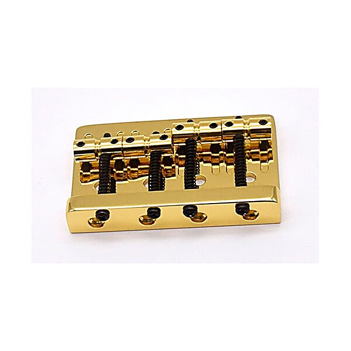 AxLabs(アックスラブズ) / Vintage Style Bass Bridge (5-Screw) Through-Top Or Bottom GD