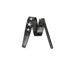MOODY STRAPS ( ムーディーストラップ ) / 2.5inch 6 STAR LEATHER BACKED STRAP - BK/BK & 6 WH...