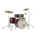 Pearl(パール) /新 EXPORT EXX シンバル付ドラムフルセット スタンダード 【EXX725SN/C 864(サテンスカーレット)】 - ドラムセット - 夏休みセール