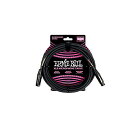 ERNIE BALL ( アーニー・ボール ) / 20ft Male Female XLR Microphone Cable Black夏休みセール