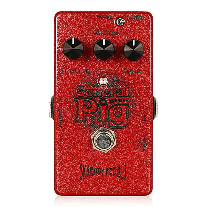 Skreddy Pedals(スクレディペダルズ) / General Pigの事ならフレンズにご相談ください。 Skreddy Pedals(スクレディペダルズ) / General Pigの特長！Skreddy Pedals General Pig ファズ Skreddy Pedals(スクレディペダルズ) / General Pigのココが凄い！1976年頃のラムズヘッドファズを基に設計された、ヴィンテージファズの名機。高域の分離感と十分なサステインを備え、カッティングからリードまで幅広いスタイルに対応。Scoop機能でミッドレンジ調整が可能。高価格帯ながら、世界中から支持を集める高品質ハンドメイドペダルの代表作。 Skreddy Pedals(スクレディペダルズ) / General Pigのメーカー説明 種類：ファズアダプター：9Vセンターマイナス電池駆動：9V電池コントロール：VOLUME、TONE、SUSTAIN、SCOOP Skreddy Pedals / General Pigスクレディペダルズ / ジェネラルピッグギタープレイの表現力と音程感を維持したまま、長いサステインとパワーを。ダイナミックで様々なスタイルで使用できる、最も人気の高いビッグなヴィンテージファズサウンド。 General Pigは、1976年頃に制作されたラムズヘッドと呼ばれるファズペダルを基に制作されています。カッティングからリードまでバランスの良いファズサウンドと十分なパワー、スムースで明瞭、そしてオープンな特性。 相反するようなこれらの要素をすべて持つサウンドだからこそ、今でもヴィンテージファズの金字塔として多くのギタリストが求めるのでしょう。ゲインが高すぎることがないため、トーンへのフィルタリングが少なく、鮮明な音色を作ります。ハムバッカーで使用する際 Skreddy Pedals(スクレディペダルズ) / General Pigの仕様 種類：ファズ電源：9Vセンターマイナスアダプター/9V電池コントロール：Volume、Tone、Sustain、Scoop/Flat切替スイッチ 全て新品。ケーブル・消耗品以外メーカー1年保証書付のでご安心してお買いもの頂けます。Skreddy Pedals(スクレディペダルズ) / General Pigの事ならフレンズにご相談ください。 Skreddy Pedals(スクレディペダルズ) / General Pigの特長！Skreddy Pedals General Pig ファズ Skreddy Pedals(スクレディペダルズ) / General Pigのココが凄い！1976年頃のラムズヘッドファズを基に設計された、ヴィンテージファズの名機。高域の分離感と十分なサステインを備え、カッティングからリードまで幅広いスタイルに対応。Scoop機能でミッドレンジ調整が可能。高価格帯ながら、世界中から支持を集める高品質ハンドメイドペダルの代表作。 Skreddy Pedals(スクレディペダルズ) / General Pigのメーカー説明 種類：ファズアダプター：9Vセンターマイナス電池駆動：9V電池コントロール：VOLUME、TONE、SUSTAIN、SCOOP Skreddy Pedals / General Pigスクレディペダルズ / ジェネラルピッグギタープレイの表現力と音程感を維持したまま、長いサステインとパワーを。ダイナミックで様々なスタイルで使用できる、最も人気の高いビッグなヴィンテージファズサウンド。 General Pigは、1976年頃に制作されたラムズヘッドと呼ばれるファズペダルを基に制作されています。カッティングからリードまでバランスの良いファズサウンドと十分なパワー、スムースで明瞭、そしてオープンな特性。 相反するようなこれらの要素をすべて持つサウンドだからこそ、今でもヴィンテージファズの金字塔として多くのギタリストが求めるのでしょう。ゲインが高すぎることがないため、トーンへのフィルタリングが少なく、鮮明な音色を作ります。ハムバッカーで使用する際にもギターのVolumeを落とす必要はありません。 和音の分離も高く、十分なサステインを備えています。自身の表現をしっかりと伝え、ギタートーンがさらに輝きます。 Skreddy Pedals(スクレディペダルズ) / General Pigの仕様 種類：ファズ電源：9Vセンターマイナスアダプター/9V電池コントロール：Volume、Tone、Sustain、Scoop/Flat切替スイッチ 全て新品。ケーブル・消耗品以外メーカー1年保証書付のでご安心してお買いもの頂けます。