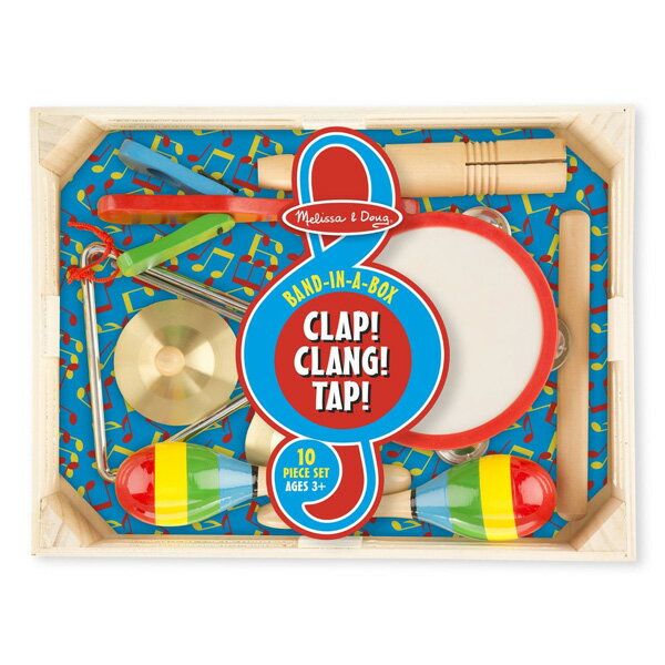 Melissa ＆ Doug(メリッサ＆ダグ) / Band-in-a-Box - Clap! Clang! Tap! - キッズ パーカッション 直輸入品