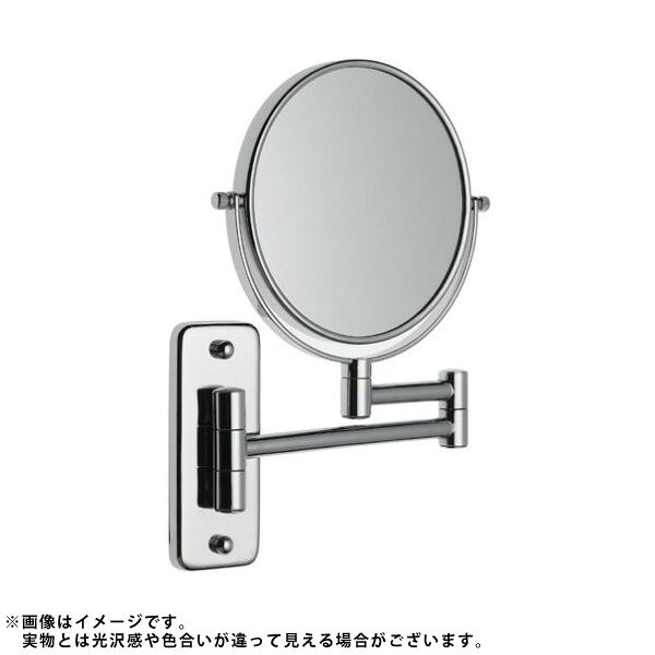 USA高級品/高級ホテル御用達 Jerdon(ジェルドン) / JP7508C (クローム) 《拡大鏡》 [鏡面 直径15cm] 【5倍率／等倍率】 壁面取付型ミラー