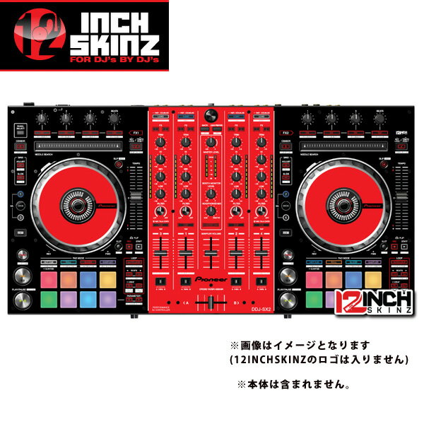 12inch SKINZ / Pioneer DDJ-SX2 SKINZ BLACK/RED 【DDJ-SX2用スキン】 お中元 セール