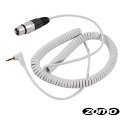 Zomo HD-120 ヘッドホン用 交換カールコード 交換ケーブル (White) ゾモブラックフライデー