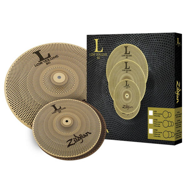 Zildjian(ジルジャン) / L80　ローボリューム　13HH／18CR　セット 【NAZLLV38】 13ハイハットペア/18クラッシュライド ボックスセット - シンバル -ハロウィーンセール/ハロウィングッズ