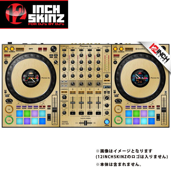 12inch SKINZ / Pioneer DDJ-1000 SKINZ Metallics (Brushed Gold) 【DDJ-1000用スキン】