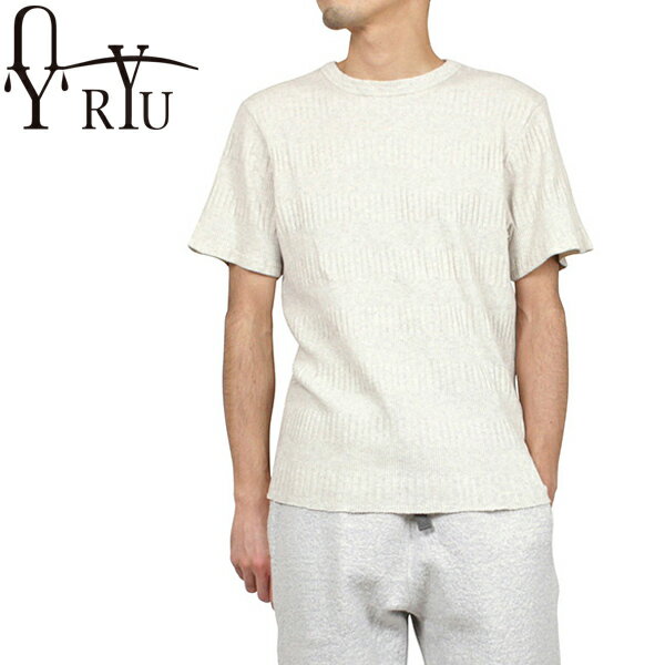 Rakuten - RYU リュー コットンリネンリンクス メンズ 半袖ニット OATMEAL Tシャツ カットソー オートミール 生成 コットン リネン メール便 送料無料 楽天 通販 【RCP】