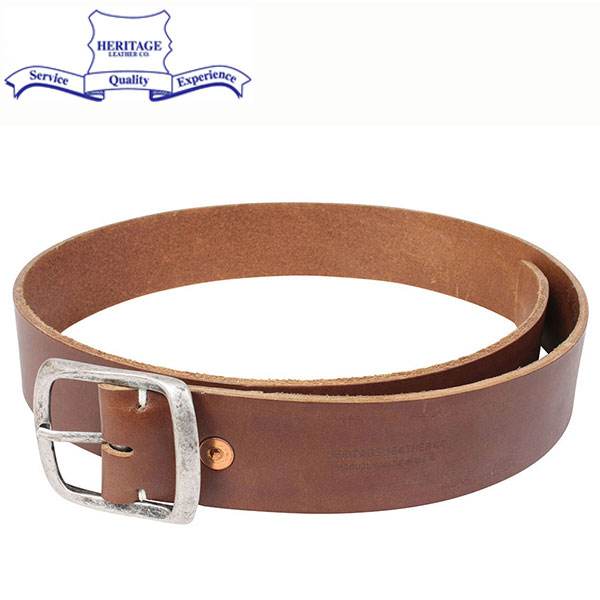 楽天miami recordsHERITAGE LEATHER ヘリテージレザー 1.5 inch レザー ベルト BROWN ブラウン 茶 本革 メンズ 男性用 プレゼント MADE IN USA アメリカ製 送料無料 メール便 楽天 通販 【RCP】