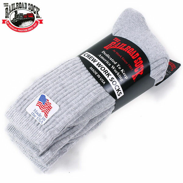 RAILROAD SOCK レイルロードソック クルーソックス 3足セット [GREY] メンズ グ ...