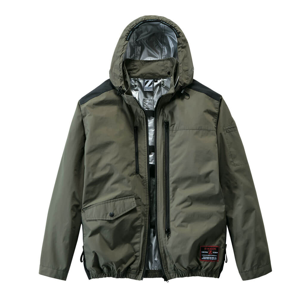楽天市場】空調服（カラーカーキグリーン）（作業服用ファン・ヒーター