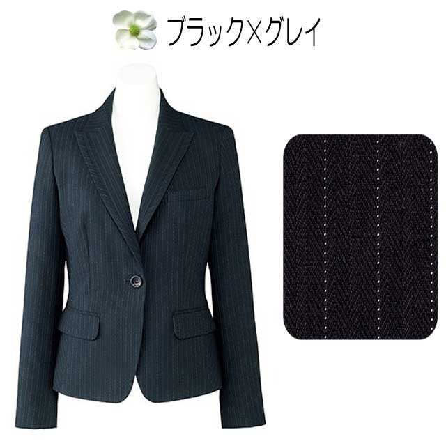 ミチオショップの事務服 制服 BONMAX ボンマックス ジャケット AJ0246 大きいサイズ21号 オフィスユニフォームスーツビジネスカジュアル事務服｜アングル2