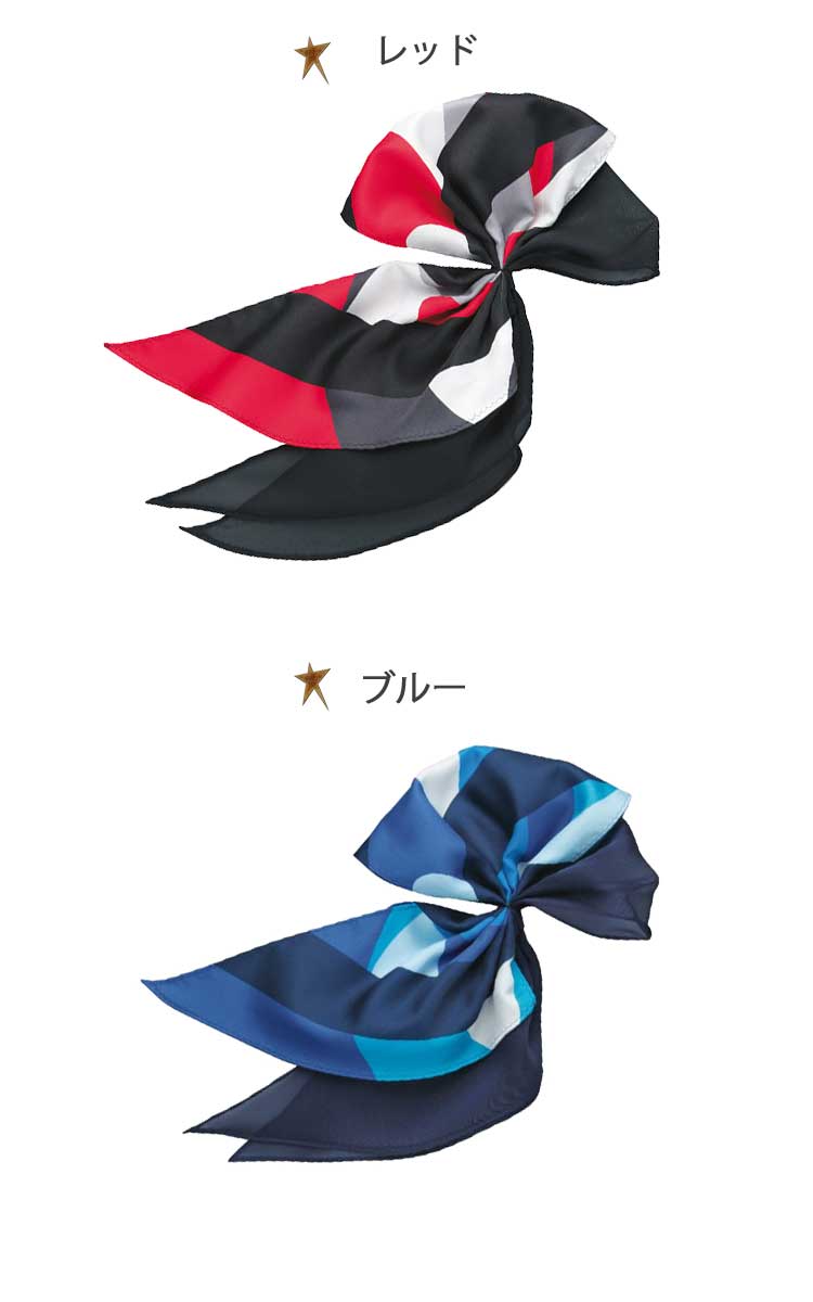 [ゆうパケット送料無料] 事務服 制服 エンジョイ ミニスカーフ EAZ624 カーシーカシマ