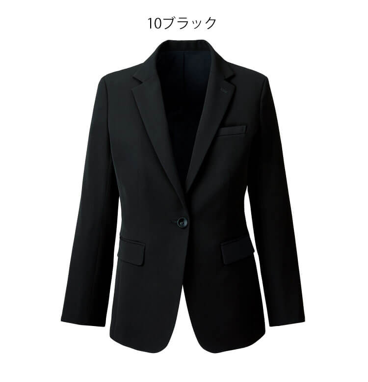 ミチオショップの事務服 制服 ENJOY エンジョイ オフィス カーシーカシマ ジャケット EAJ912 サイズ19号 エコプロテクションツイル｜アングル2