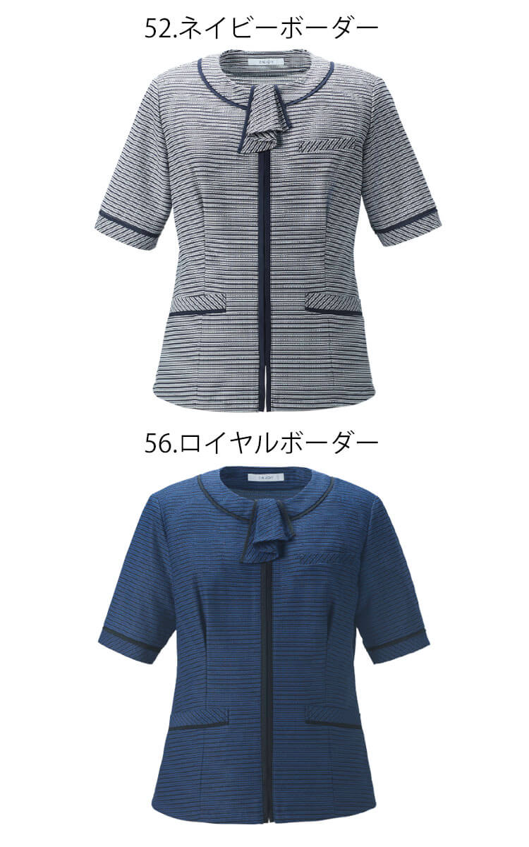 事務服 制服 ENJOY エンジョイ オフィス カーシーカシマ オーバーブラウス ESA892 ビューティーボーダー