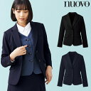 おもてなし 事務服 制服 フォーク ヌーヴォ nuovoニットジャケット FB15731 大きいサイズ19号 21号 23号サラファインニット