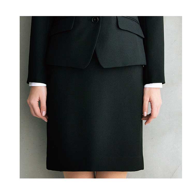 事務服 制服 フォーク ヌーヴォスカート9:ブラックFS45780FOLK nuovo大きいサイズ19号・21号・23号