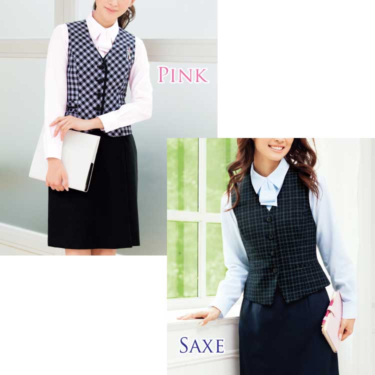 事務服 制服 フォーク ヌーヴォ リボン ベルト止め OR65 FOLK nuovo