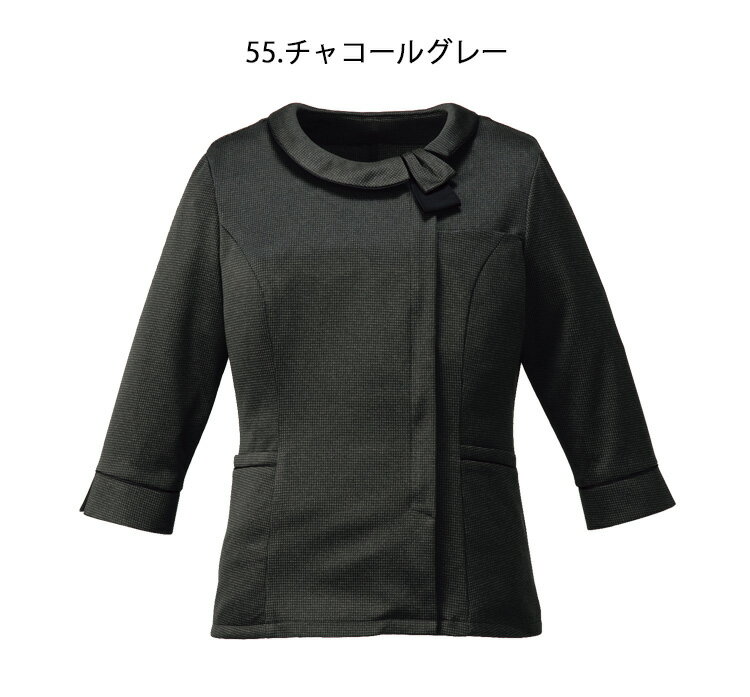 事務服 制服 フォーク ヌーヴォ FOLK nuovoオーバーブラウス(七分袖) FB71330