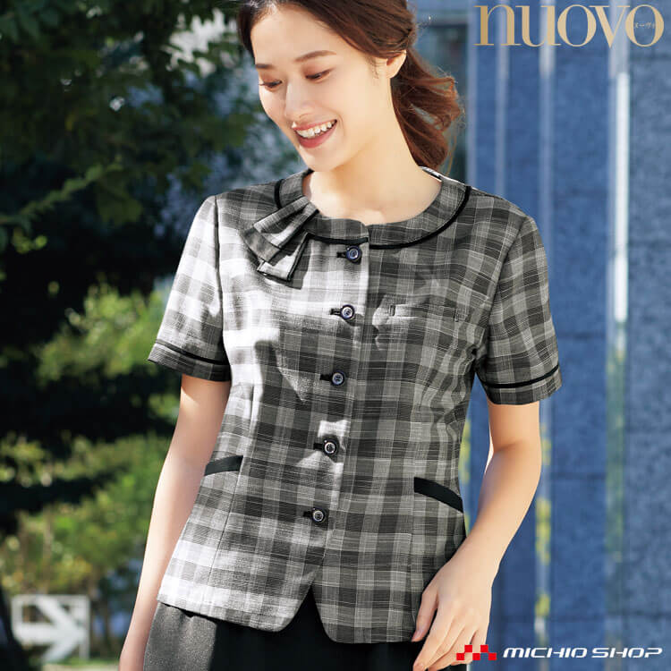事務服 制服 オフィス FOLK フォーク nuovo ヌーヴォ オーバーブラウス FB71453 5〜17号