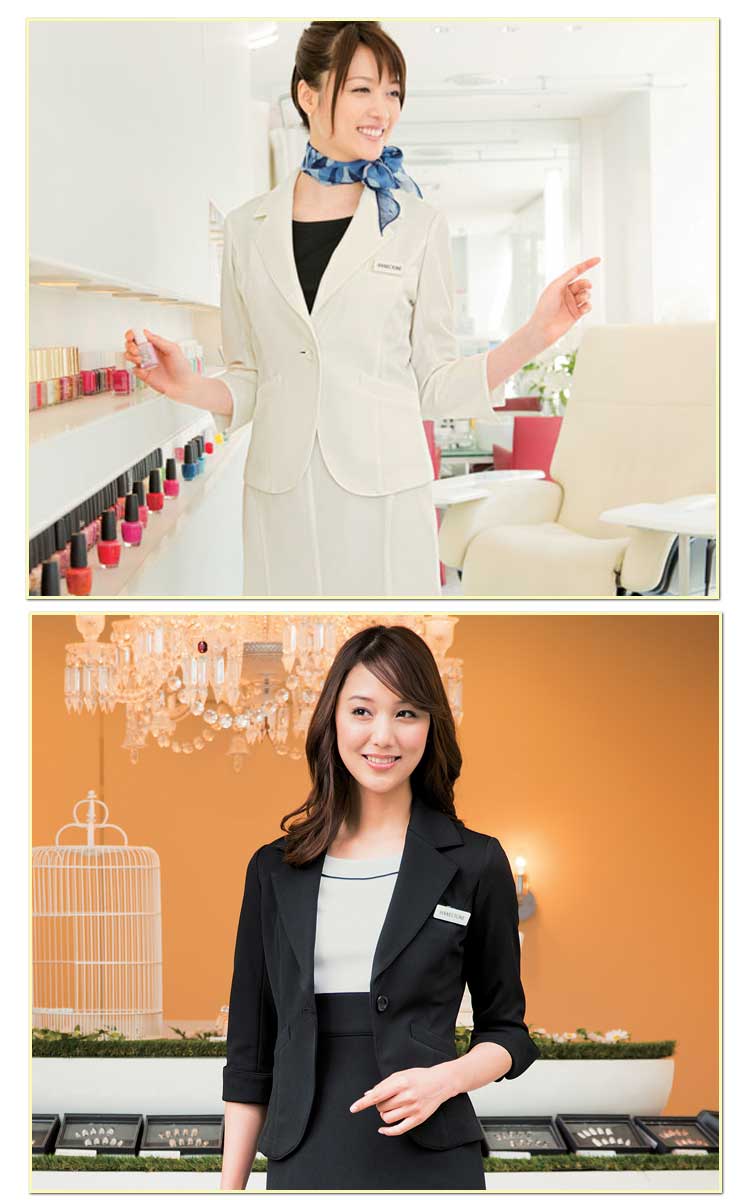 おもてなし制服 受付 ハネクトーンジャケット(裏なし) WP159 セオアルファバックツイル