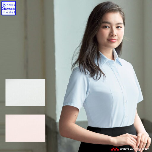 事務服 制服 en joie アンジョア半袖ブラウス 06215 春夏サイズ17号・19号 事務服 制服 en joie アンジョア半袖ブラウス 06215 春夏サイズ17号・19号