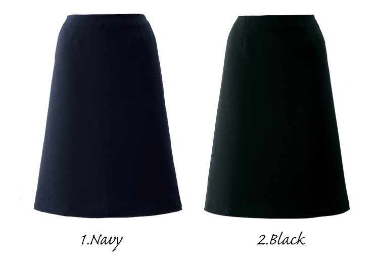 事務服 制服 en joie アンジョア Aラインスカート(55cm丈) 56613