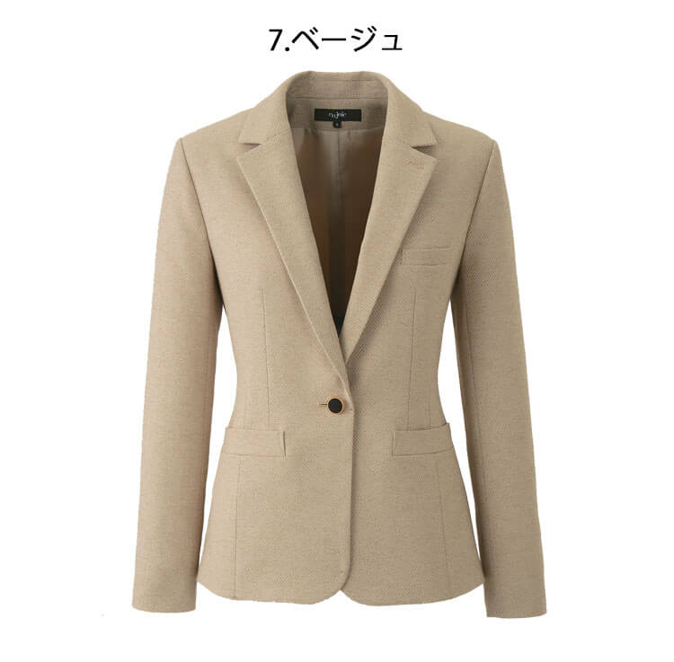 ミチオショップのオフィス 接客 事務服 制服 en joie アンジョア ジャケット 81525｜アングル2