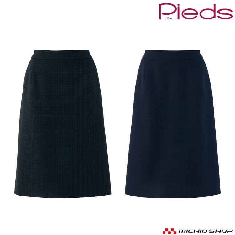 事務服 制服 オフィス ユニフォーム aitoz pieds ピエ レディース Aラインスカート 46022 サイズ17号〜21号 2024年秋冬新作 エコトラッドチェック