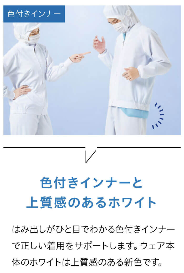 食品工場白衣 長袖ジャンパー BL314 男女兼用 サーヴォ SERVO フードファクトリー 高温作業向け 制服 ユニフォーム