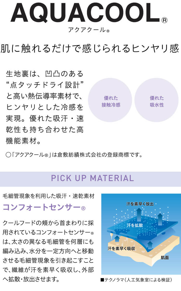 メガネさし対応衛生帽子 クールフード DC5017 サーヴォ SERVO 接触冷感 フードファ...