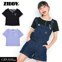 ＜50％OFF＞2022夏【ZIDDY/ジディbyベベ】ネックレス付 テレコ ZIP Tシャツ≪130cm 140cm 150cm Free/160cm≫子供服 キッズ 女の子 女児 子ども ジュニア 通学 小学生 中学生