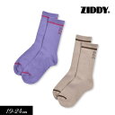 4/30 5/1は全品P10倍 2022春【ZIDDY/ジディbyベベ】ロゴ入り リブ ソックス≪19-21cm 22-24cm≫キッズ ジュニア くつした 靴下 ひざ上 無地 カジュアル 姉妹 お揃い 女の子 小学生 中学生