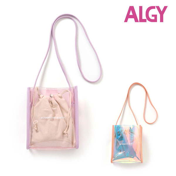 ＜40％OFF＞2022夏【ALGY/アルジー】クリア ショルダー BAG≪Free≫バッグ ポシエット 肩かけ キッズ 女の子 ママ 大人 プレゼント≪店頭受取対応商品≫