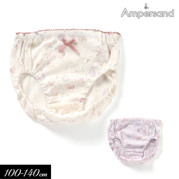 2022夏【ampersand/アンパサンド】マリン柄 ショーツ 下着≪100cm 110cm 120cm 130cm 140cm≫女の子 キッズ ボトム 下着 したぎ パンツ ぱんつのサムネイル