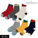 3点以上で10%OFF!2022秋冬【ampersand/アンパサンド】3Pセット ベーシックソックス ジップパック付き A≪10-12cm 13-15cm 1...