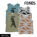 SALE<50%OFF>2022夏【F.O.KIDS/エフオーキッズ】DINOSAUR タンクトップ≪80cm 90cm 95cm 100cm 110cm 12...