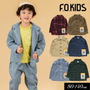 SALE<50%OFF>2022秋冬【F.O.KIDS/エフオーキッズ】シェフ シャツ ジャケット≪80cm 90cm 95cm 100cm 110cm 120...
