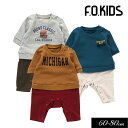 エフオーキッズ　ベビー服 ＜40％OFF＞2022秋冬【F.O.KIDS/エフオーキッズ】3色3柄 USA カバーオール≪60cm 70cm 80cm≫ ベビー 男の子 女の子 お祝い 出産 ギフト