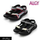 ＜40％OFF＞2023夏t【ALGY/アルジー】ALGY ロゴ ベルト サンダル≪18cm 20cm 22cm 24cm≫靴 サンダル 女の子 キッズ ジュニア 可愛い おしゃれ かっこいい スポーツサンダル